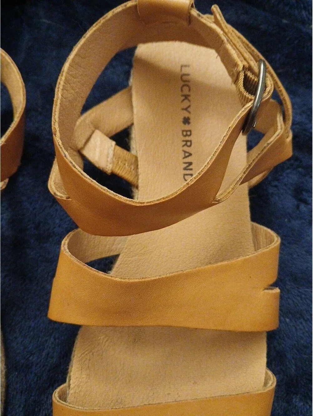 Women's Lucky Brand Strappy Wedge Sandal W 7.5